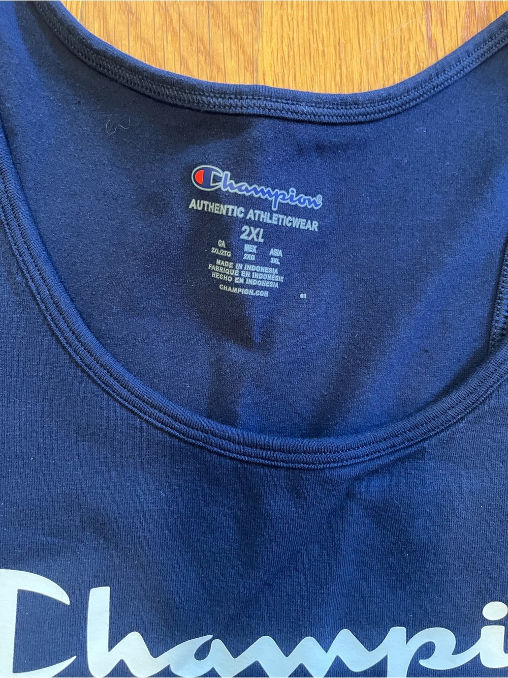 NWT Champion Spell Out Logo Tank 2XL - Picture 3 of 8